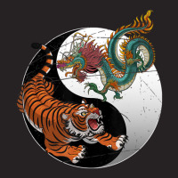 Asian Dragon Tiger Yin Yang Tiger Vintage Cap | Artistshot