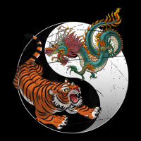 Asian Dragon Tiger Yin Yang Tiger Pocket T-shirt | Artistshot