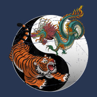 Asian Dragon Tiger Yin Yang Tiger Men Denim Jacket | Artistshot