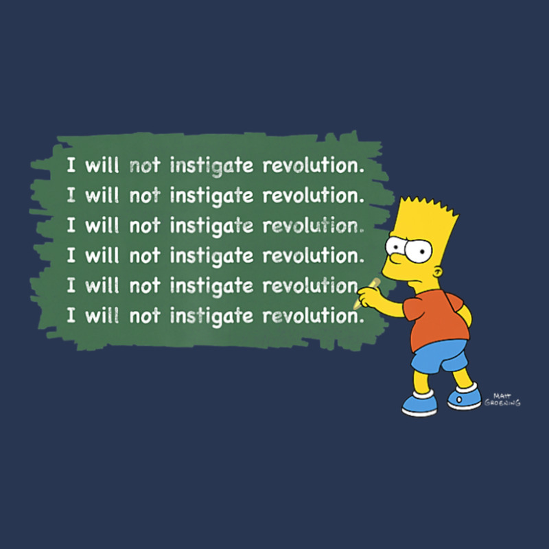 The Simpsons Bart I Will Not Instigate Revolution Ladies Denim Jacket by cm-arts | Artistshot