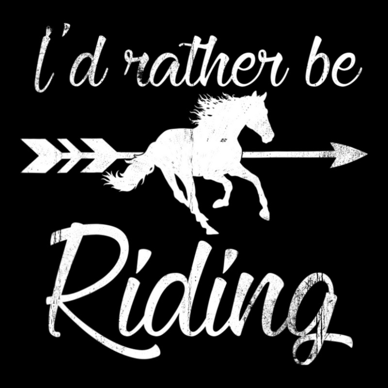 Horse Lover, I'd Rather Be Riding Horse Zipper Hoodie | Artistshot