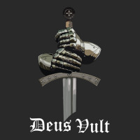 Deus Vult   Catholic Crusader Templar Knight   Sword & Armor Long Slee Printed Hat | Artistshot