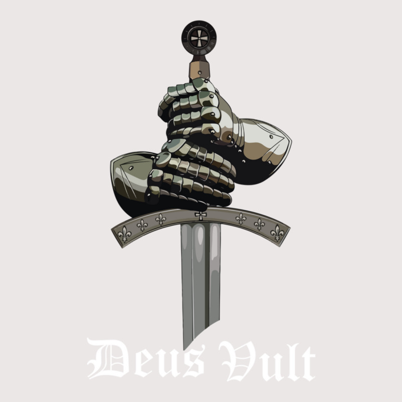 Deus Vult   Catholic Crusader Templar Knight   Sword & Armor Long Slee Pocket T-shirt | Artistshot