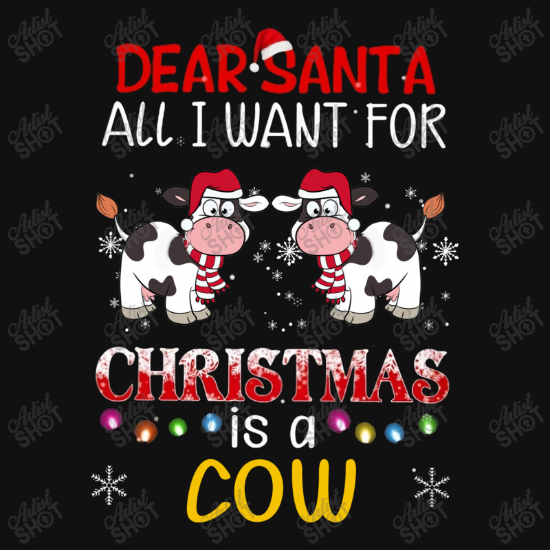 Dear Santa All I Want For Christmas Is A Cow Pin-back Button | Artistshot