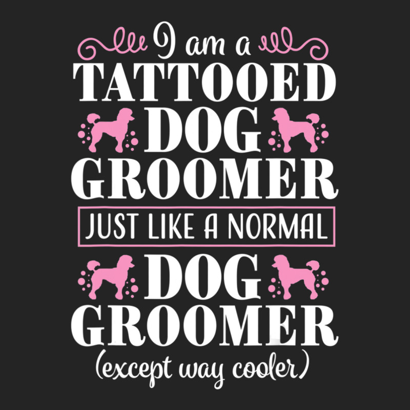 Dog Groomer Tattooed Pet Grooming Puppy Care 3/4 Sleeve Shirt by Konlasa6638 | Artistshot