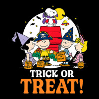 Peanuts Halloween Trick Or Treat Moonlight Women's V-neck T-shirt | Artistshot