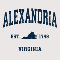 Alexandria Virginia Va Vintage Athletic Navy Sports Design Long Sleeve Pocket T-shirt | Artistshot