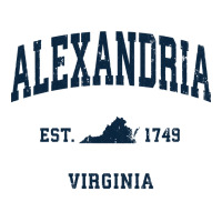 Alexandria Virginia Va Vintage Athletic Navy Sports Design Long Sleeve 3/4 Sleeve Shirt | Artistshot