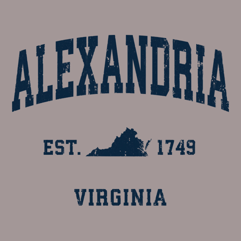 Alexandria Virginia Va Vintage Athletic Navy Sports Design Long Sleeve Vintage Hoodie by cm-arts | Artistshot