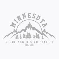 Minnesota North Star State Est. 1858 Vintage Mountains Gift Pullover H T-shirt | Artistshot