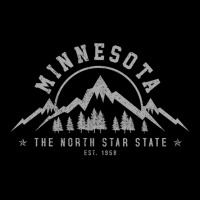 Minnesota North Star State Est. 1858 Vintage Mountains Gift Pullover H Zipper Hoodie | Artistshot