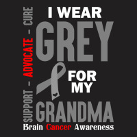 I Wear Grey For My Grandma (brain Cancer Awareness) T-shirt | Artistshot