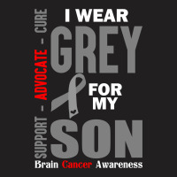 I Wear Grey For My Son (brain Cancer Awareness) T-shirt | Artistshot