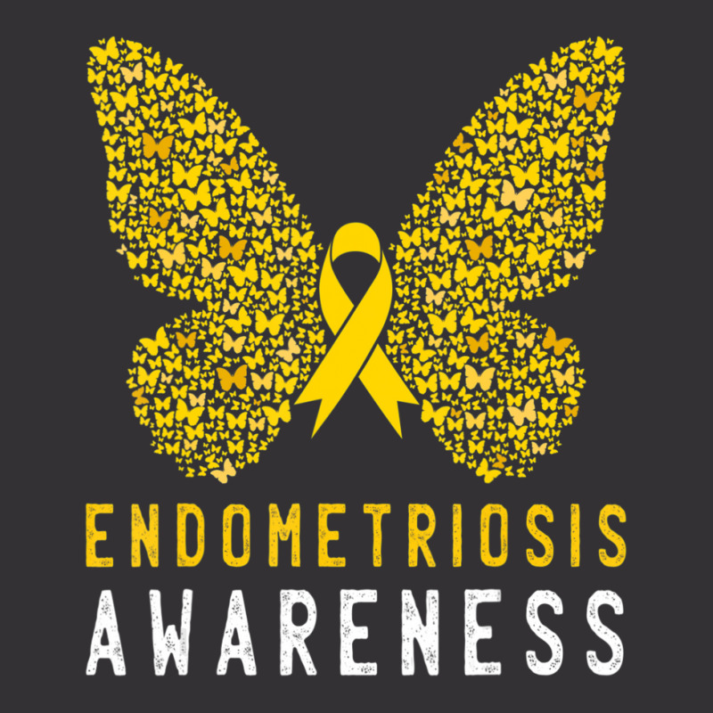 Butterfly Endometriosis Awareness Month Endo Support Ribbon Vintage Hoodie by Kenlofu52 | Artistshot