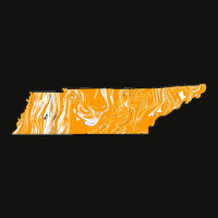 Orange And White Tennessee Scorecard Crop Tee | Artistshot