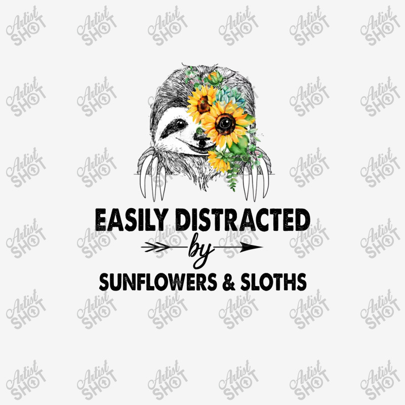 Easily Distracted By Sunflowers And Sloths Socks | Artistshot