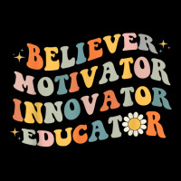 Back To School Believer Motivator Innovator Educator Retro T Shirt Youth Jogger | Artistshot