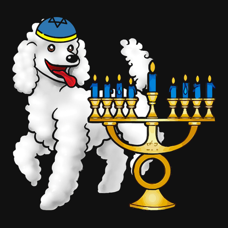 Funny Hanukkah T  Shirt Funny Jewish Poodle Dog Lover Menorah Hanukkah Baby Bibs | Artistshot