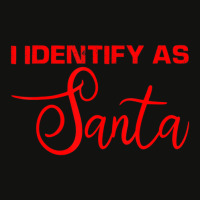 I Identify As Santa Scorecard Crop Tee | Artistshot