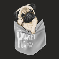 Men's Women's Kids Cool Pocket Pug Pets Ladies Fitted T-shirt | Artistshot