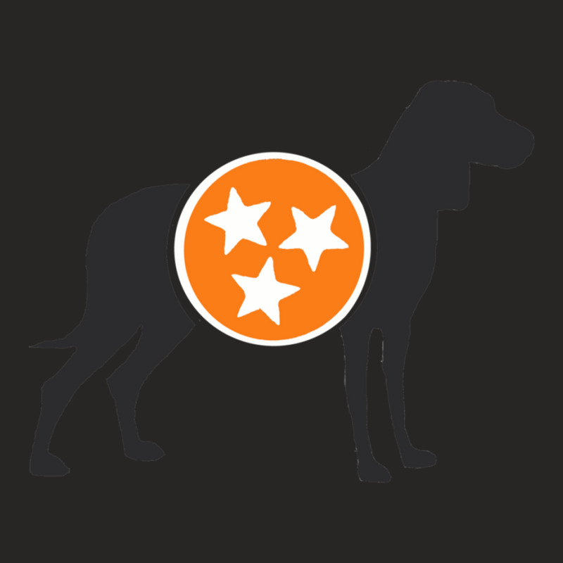 Dark Gray Hound With Orange _amp_ White Tri-star Ladies Fitted T-Shirt by KIMARMSTEAD | Artistshot