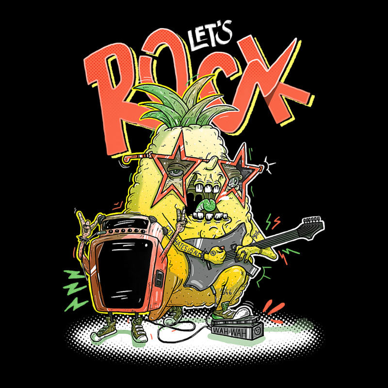 Funny Musician Shirt Rock N Roll Pineapple Guitar Players T  Shirt V-Neck Tee by hratke | Artistshot