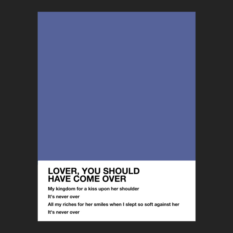 Jeff Buckley Lover You Should Have Come Over Lyrics Pantone 3/4 Sleeve Shirt | Artistshot