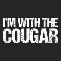 I M With The Cougar Halloween Ladies Fitted T-shirt | Artistshot