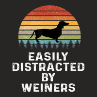 Easily Distracted By Weiners Weiner Dog Owner Weenie Ladies Fitted T-shirt | Artistshot