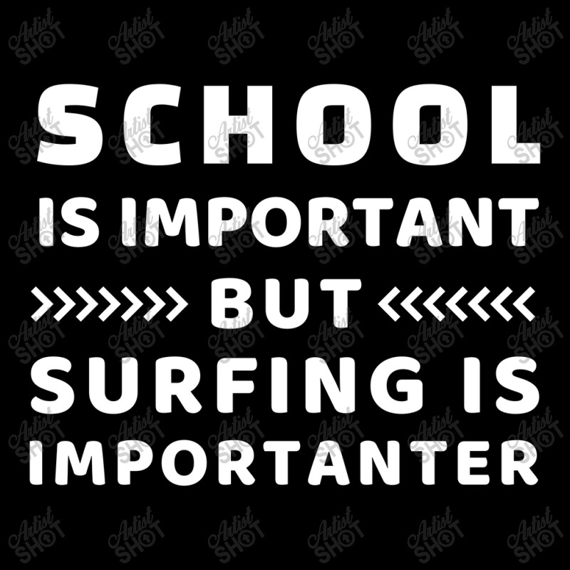 School Is Important But Surfing Is Importanter Fleece Short | Artistshot