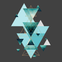 Geometric Triangle Compilation In Teal Vintage T-shirt | Artistshot