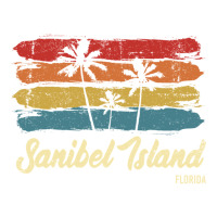 Vintage Sanibel Island Florida Palm Trees Fl Retro Pullover Hoodie Crop Top | Artistshot