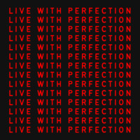 Live With Perfection Red Pattern Aesthetic Front Car Mat | Artistshot