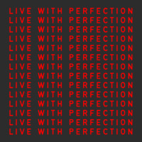 Live With Perfection Red Pattern Aesthetic Exclusive T-shirt | Artistshot