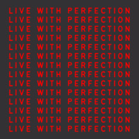 Live With Perfection Red Pattern Aesthetic Vintage Hoodie | Artistshot