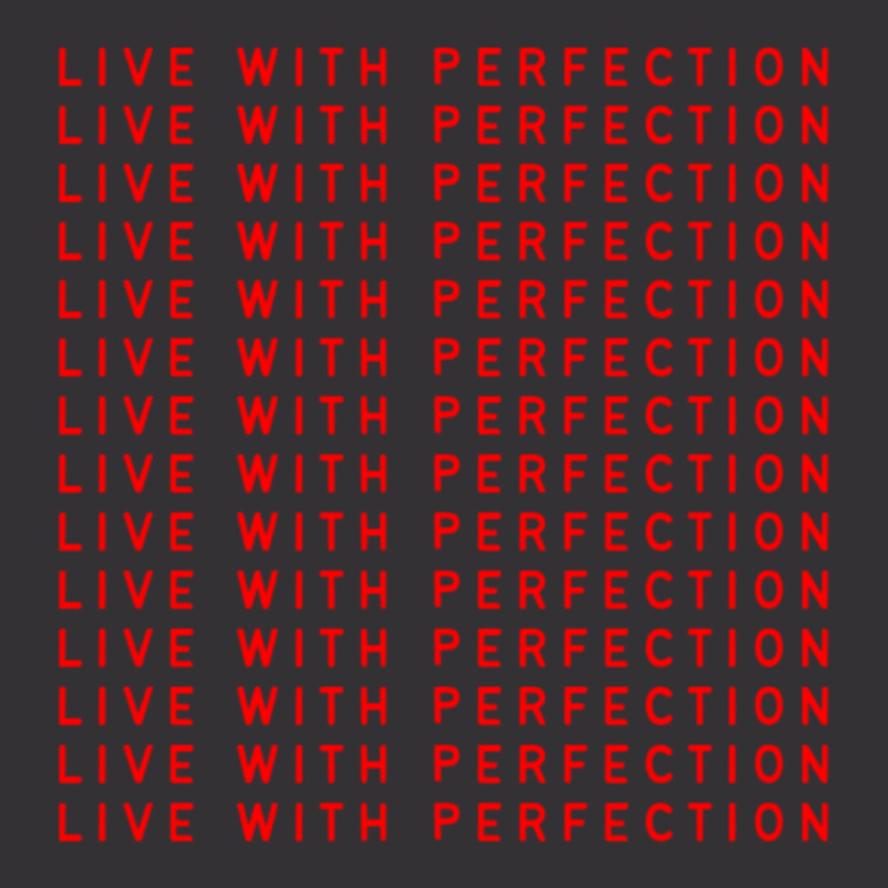 Live With Perfection Red Pattern Aesthetic Vintage Hoodie | Artistshot