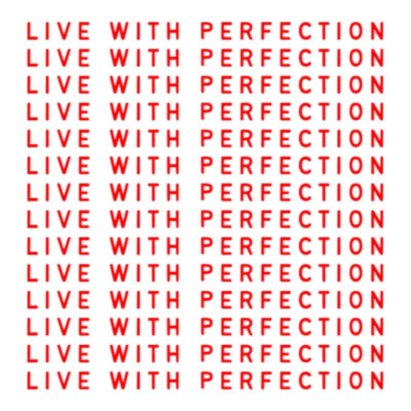 Live With Perfection Red Pattern Aesthetic Sticker | Artistshot