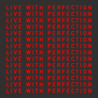 Live With Perfection Red Pattern Aesthetic Champion Hoodie | Artistshot