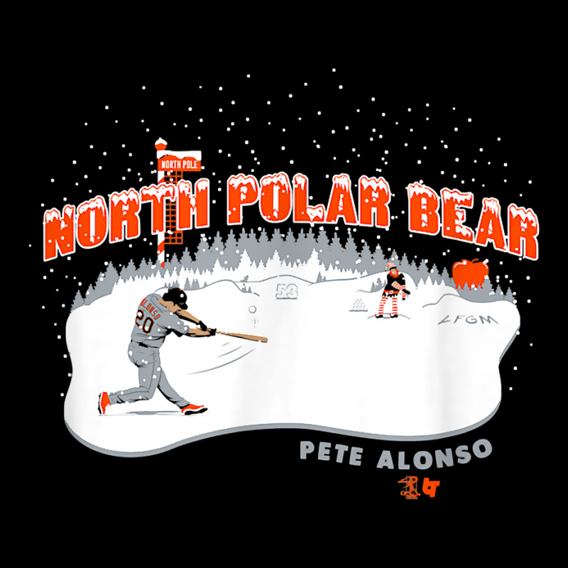 Officially Licensed Pete Alonso, North Polar Bear Zipper Hoodie by LilaFrancine | Artistshot