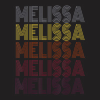 365 First Name Melissa Retro Pattern Vintage Style T-shirt | Artistshot