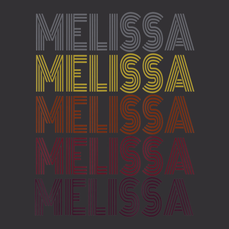 365 First Name Melissa Retro Pattern Vintage Style Vintage Hoodie And Short Set | Artistshot