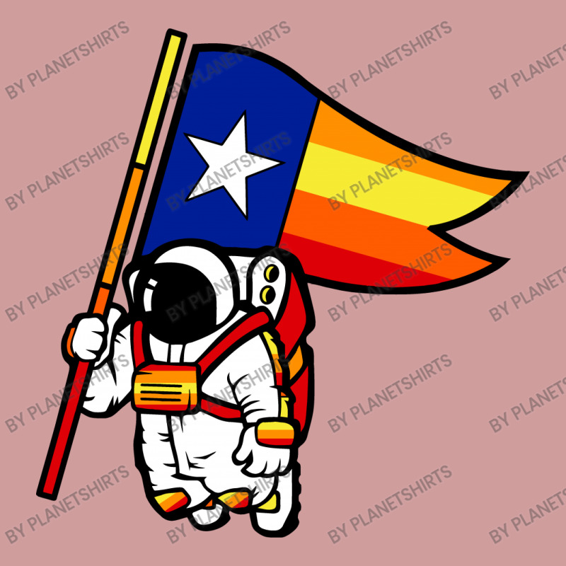 Custom Houston Champ Texas Flag Astronaut Space City Landscape Canvas Print  By Planetshirts - Artistshot