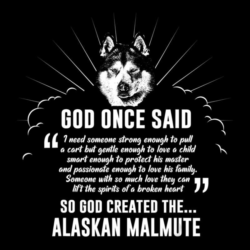 God Once Said Alaskan Malamute Dog Adjustable Cap | Artistshot