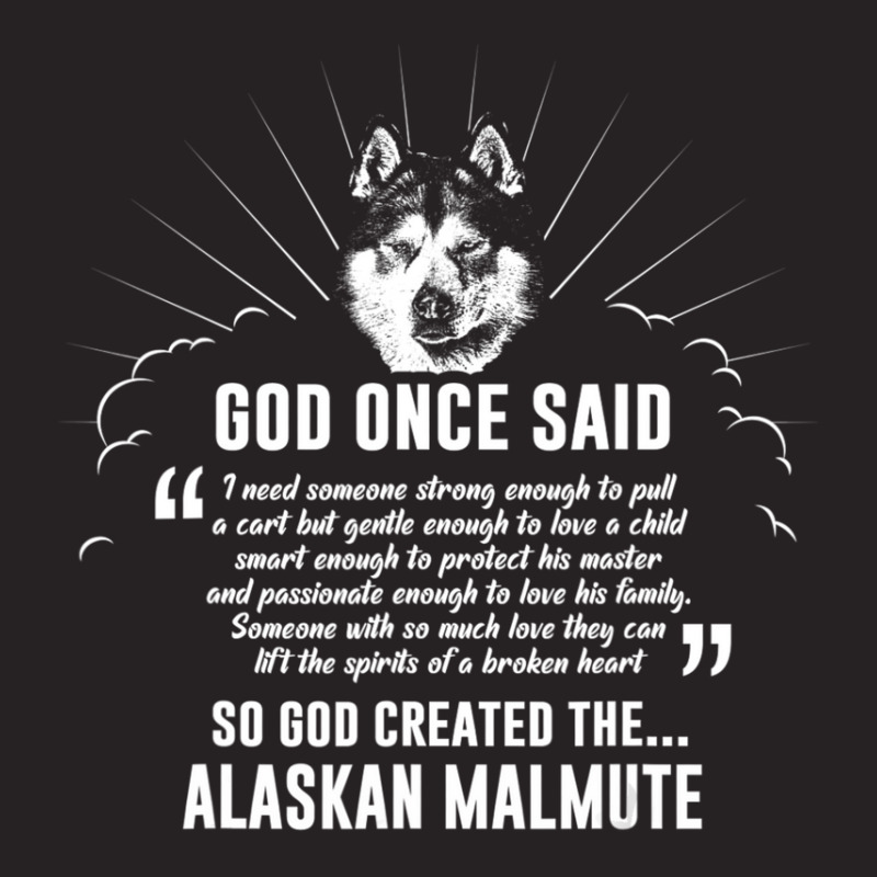 God Once Said Alaskan Malamute Dog Vintage Cap | Artistshot