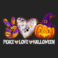 Pumpkin Witch Hat Trick Or Treat Peace Love Halloween T Shirt 3/4 Sleeve Shirt | Artistshot