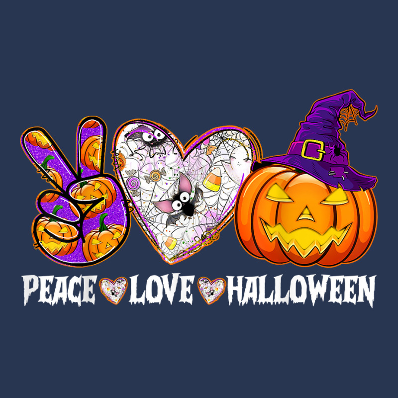 Pumpkin Witch Hat Trick Or Treat Peace Love Halloween T Shirt Men Denim Jacket by naeqozhuhaso | Artistshot