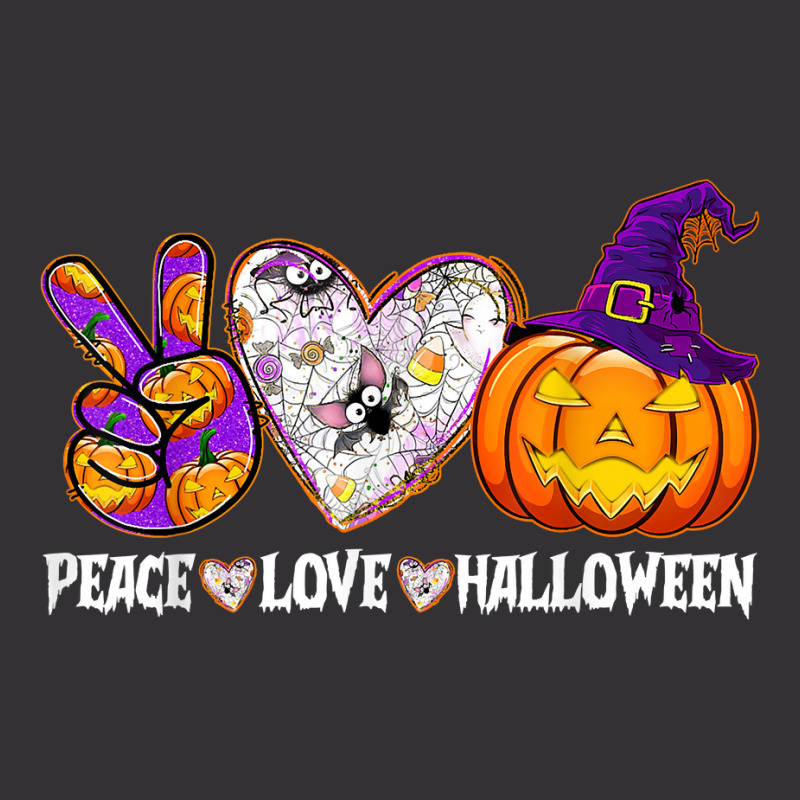 Pumpkin Witch Hat Trick Or Treat Peace Love Halloween T Shirt Vintage Hoodie by naeqozhuhaso | Artistshot