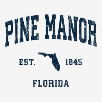 Pine Manor Florida Fl Vintage Athletic Navy Sports Design T Shirt Classic T-shirt | Artistshot