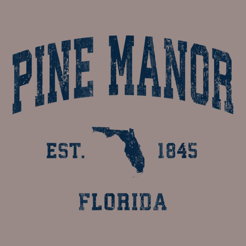 Pine Manor Florida Fl Vintage Athletic Navy Sports Design T Shirt Vintage T-Shirt by cm-arts | Artistshot