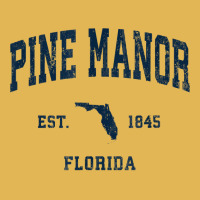 Pine Manor Florida Fl Vintage Athletic Navy Sports Design T Shirt Vintage Hoodie And Short Set | Artistshot